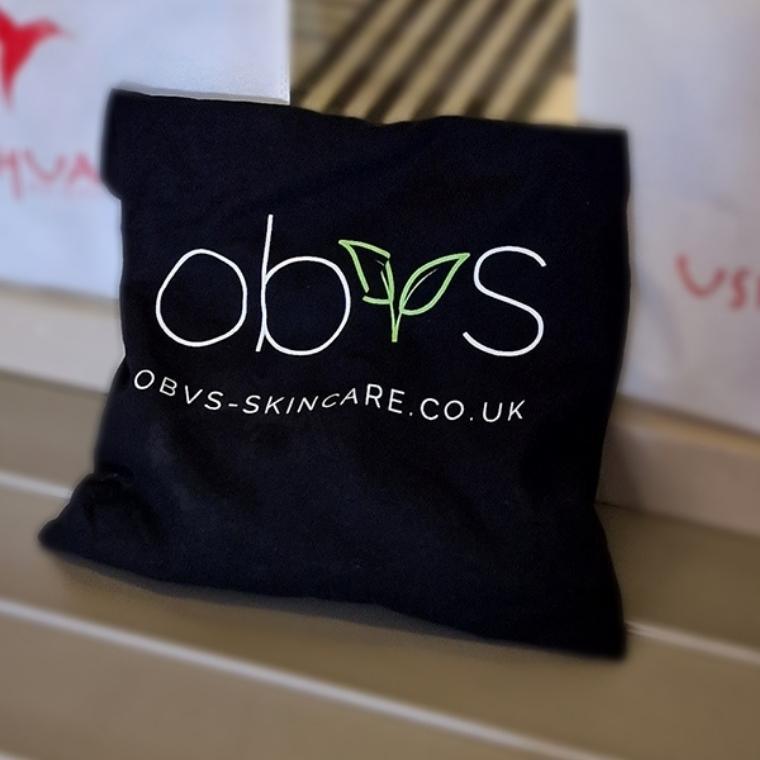 100% Cotton Obvs Skincare Reusable Tote Bag - Obvs Skincare