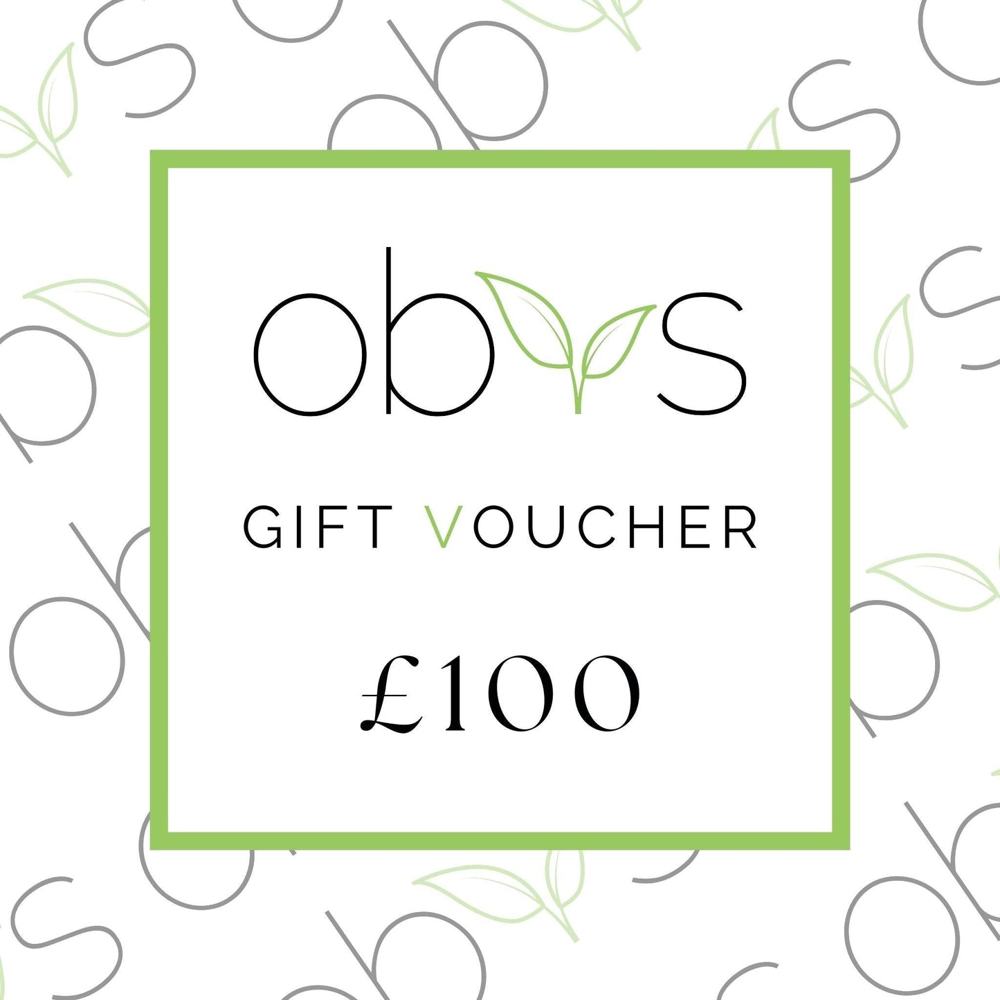 Obvs Skincare Gift Voucher - Obvs Skincare