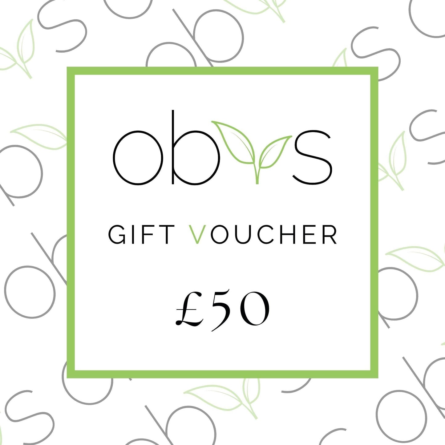 Obvs Skincare Gift Voucher - Obvs Skincare