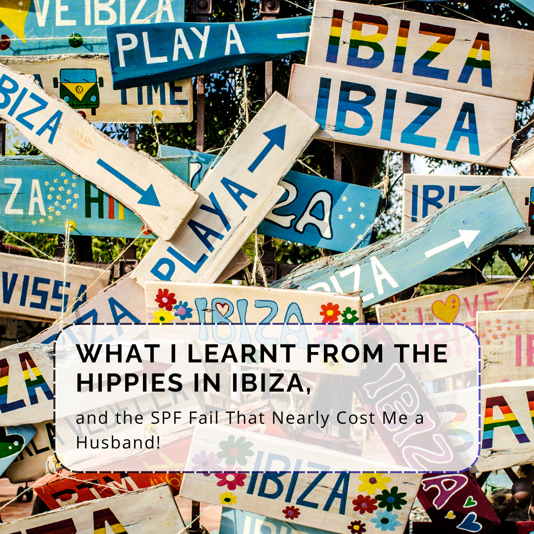 Hippie market with natural skincare in Ibiza