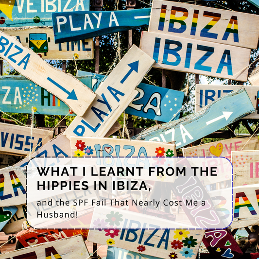 Hippie market with natural skincare in Ibiza