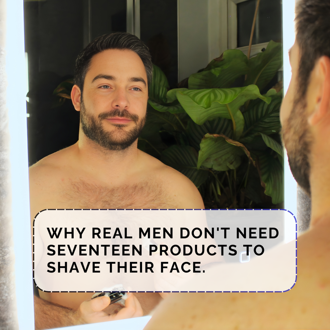 Here's the truth: a proper shave needs three things. A sharp blade. A steady hand. And a soap that actually does its job.