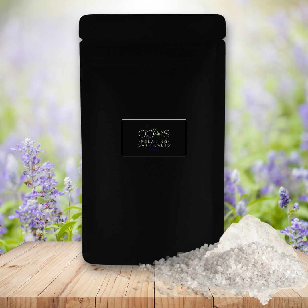 Relaxing Bath Salts. Designed to promote deep relaxation, these bath salts combine the calming power of magnesium-rich Dead Sea salt, the soothing benefits of organic gluten-free oat flour, and the gentle touch of organic arrowroot powder. Infused with the calming aroma of organic lavender essential oil, this luxurious blend transforms your bath into a tranquil retreat, helping you unwind and drift into a peaceful slumber. 