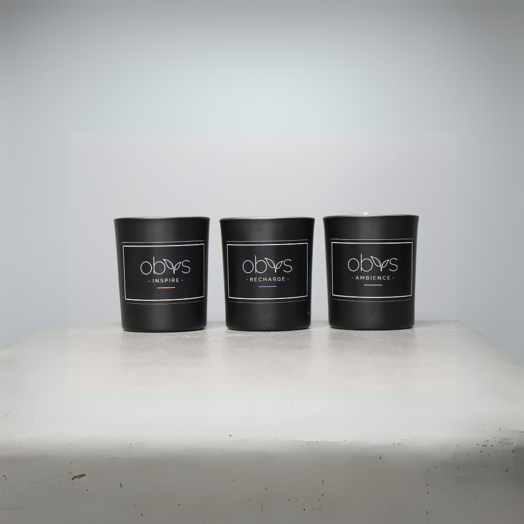 Limited edition votive candle trio made with coconut and rapeseed wax, cotton wicks, and eco-friendly glass jars. Paraffin-free, natural luxury for every mood.