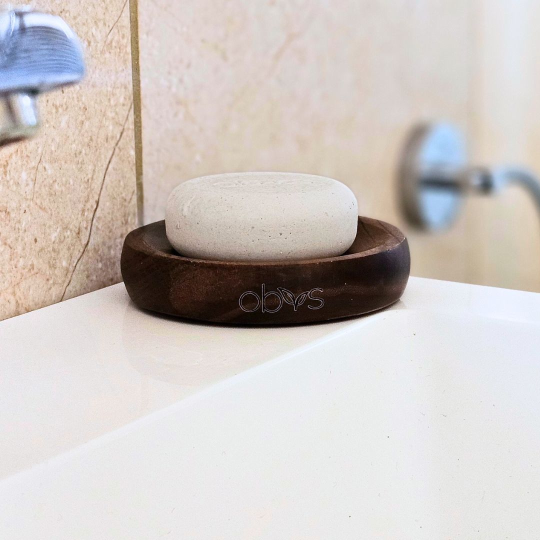 Walnut Handcrafted Obvs Soap Dish - Obvs Skincare