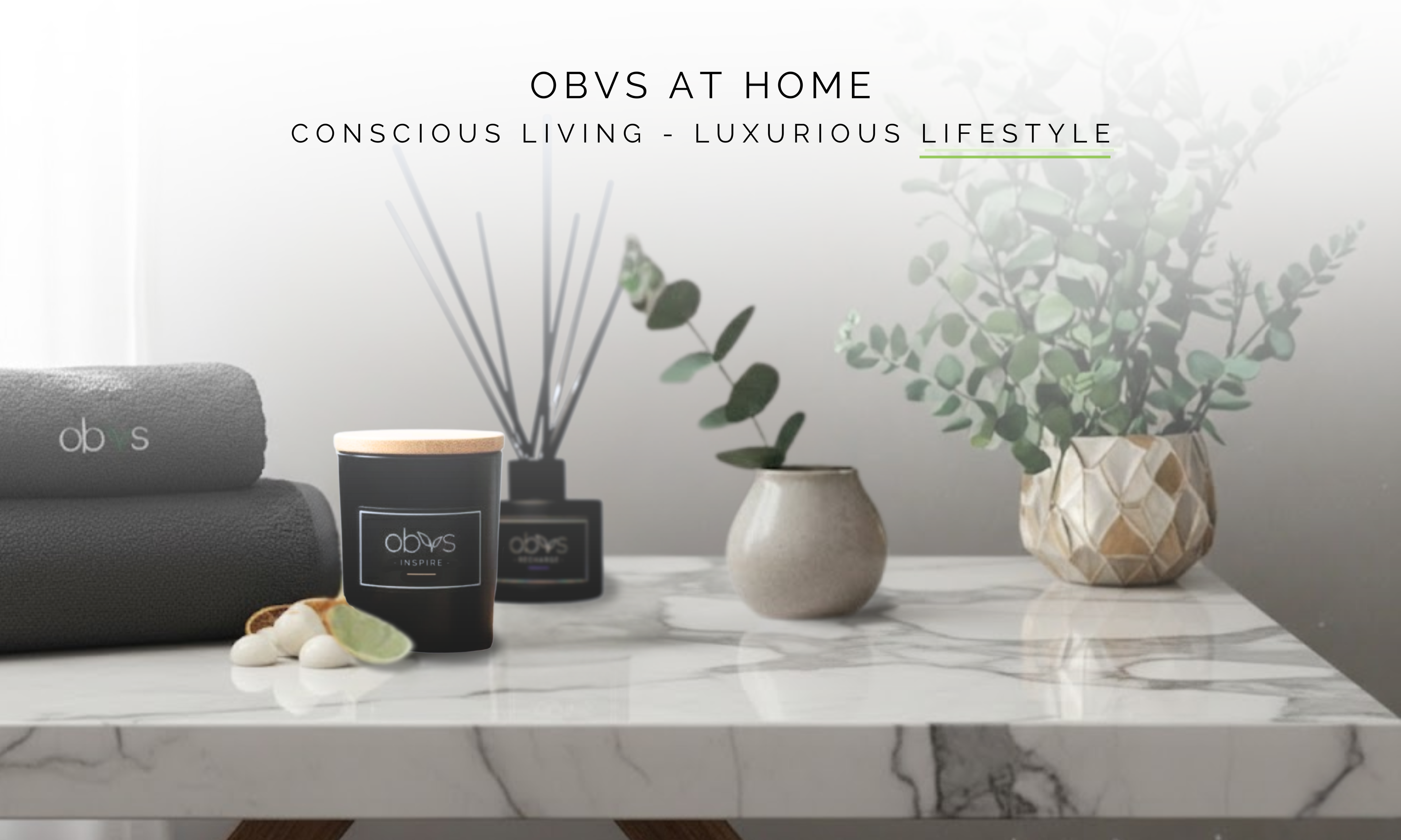 Obvs at Home logo organic sustainable luxury home and self care brand